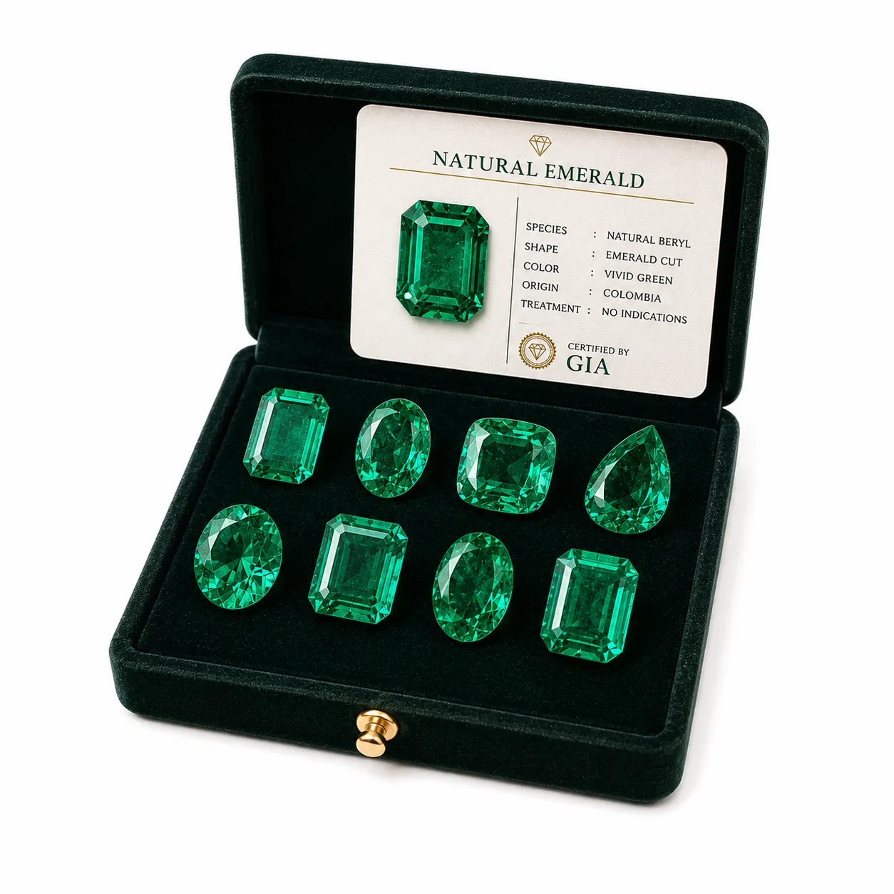 Natural Emerald Gemstone Collection