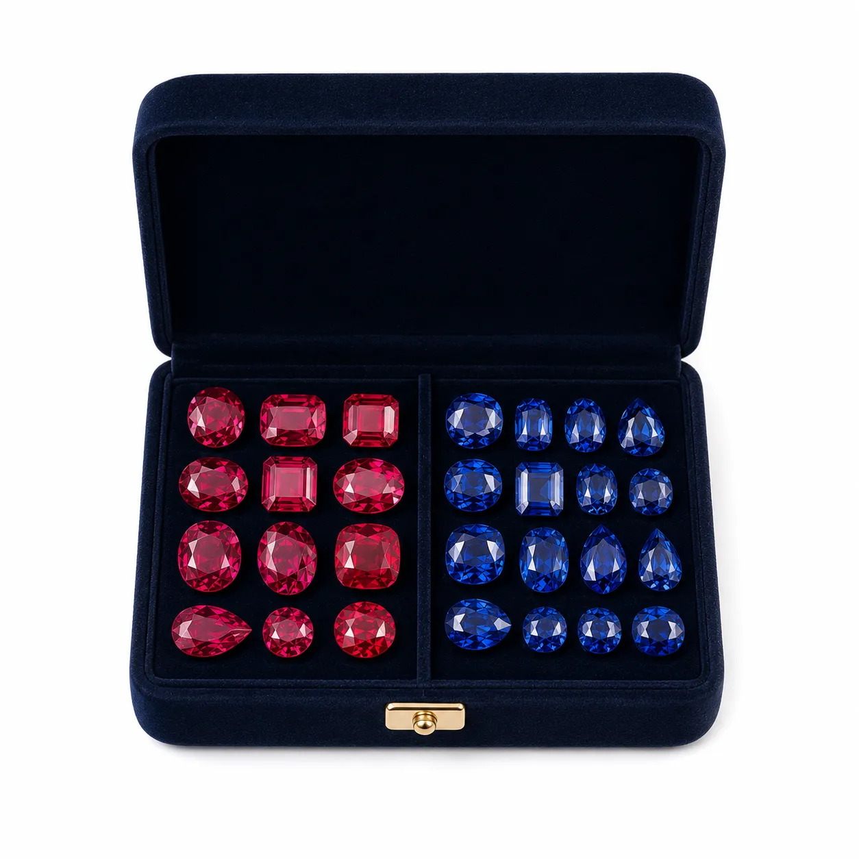 Royal Ruby & Sapphire Stone Set